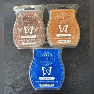Scentsy Wax Bars Trio - lightly used